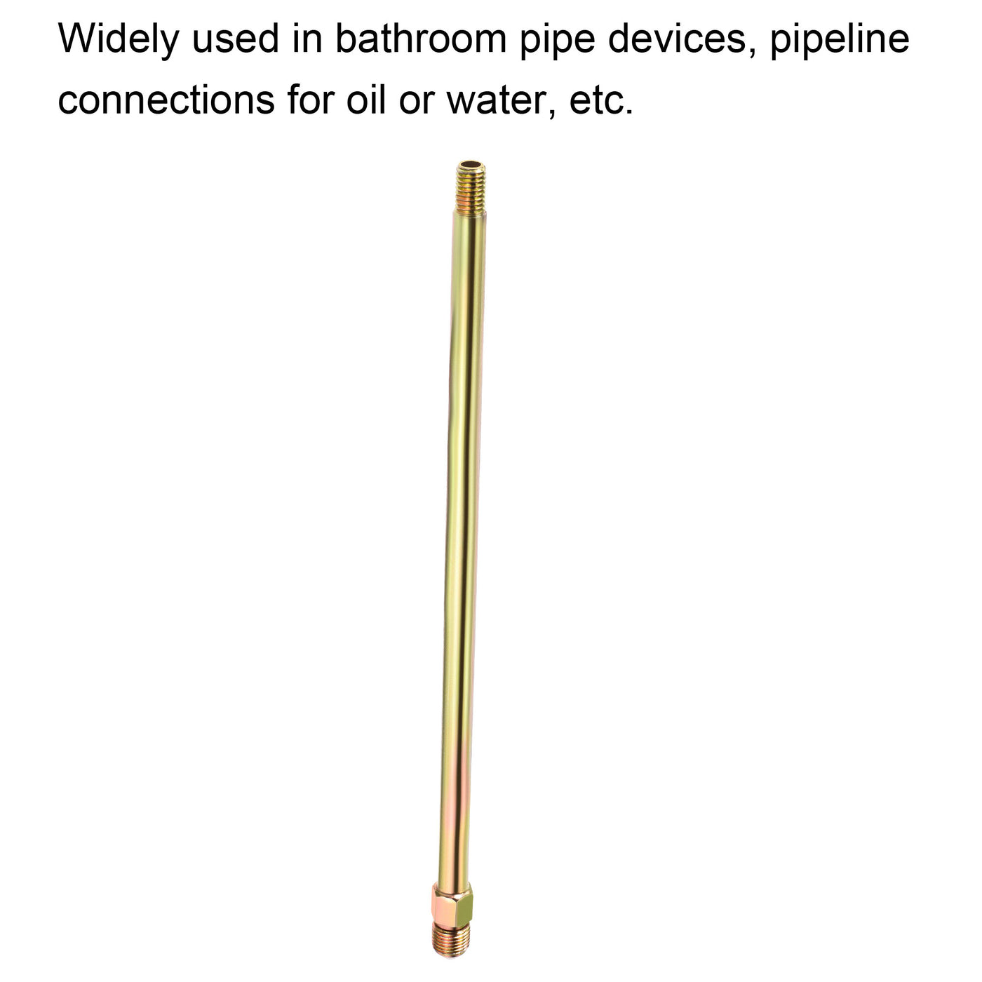 Harfington Extension Pipe Fitting Male to Male Thread Adapter Connector Hex Coupling