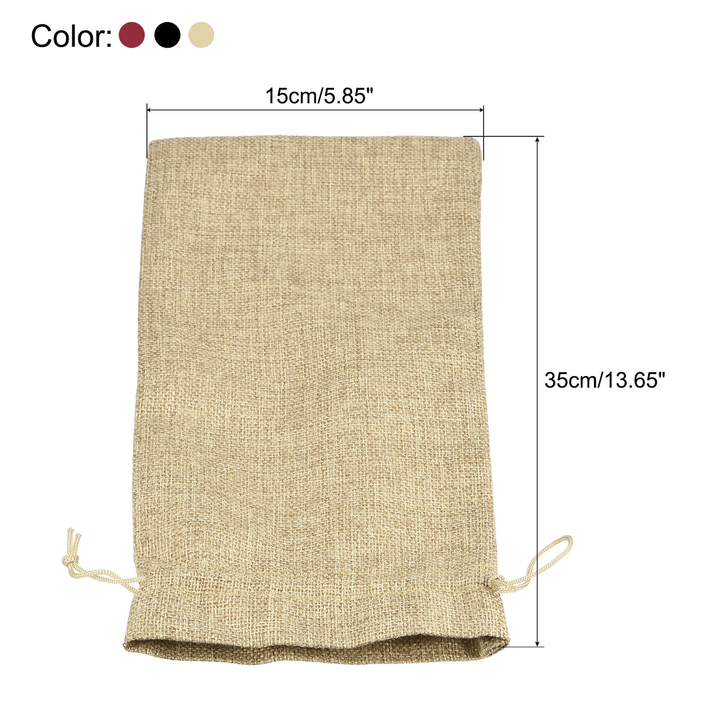 Harfington Linen Burlap Bags W Drawstring  Tags Ropes for Gifts DIY Craft
