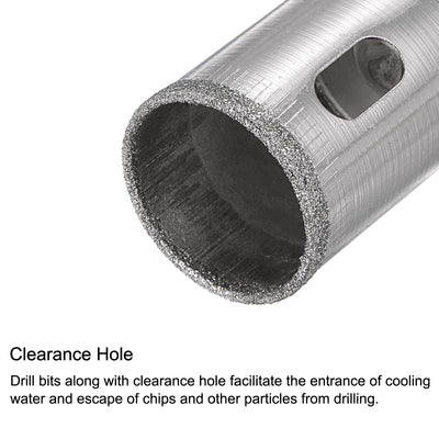 Harfington Diamond Core Drill Bit Hole Saw for Glass Porcelain Tile