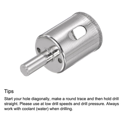 Harfington Diamond Core Drill Bit Hole Saw for Glass Porcelain Tile