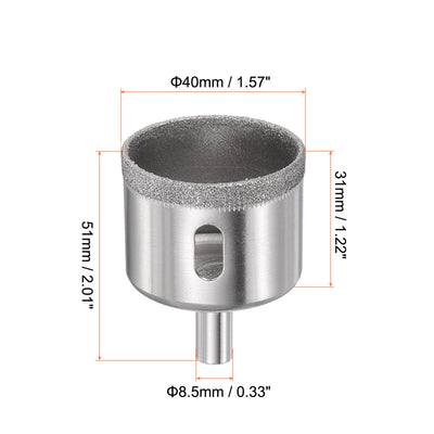 Harfington Diamond Core Drill Bit Hole Saw for Glass Porcelain Tile