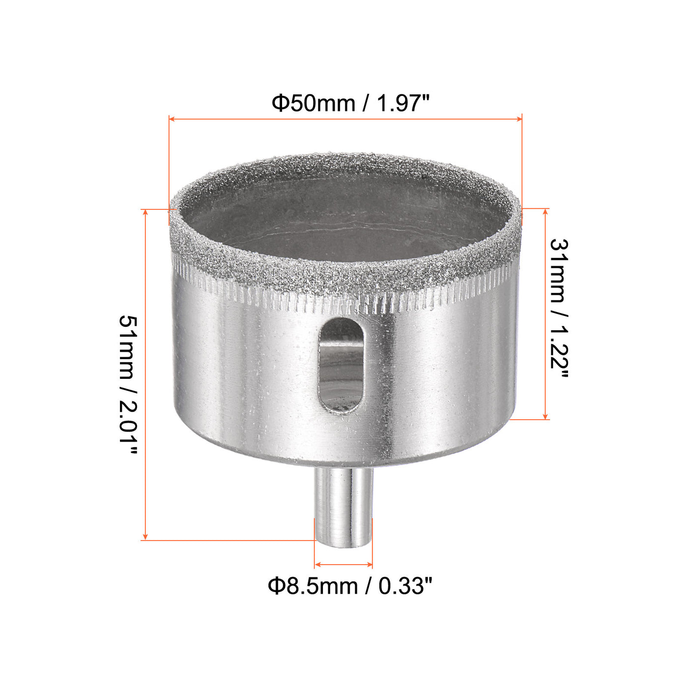 Harfington Diamond Core Drill Bit Hole Saw for Glass Porcelain Tile