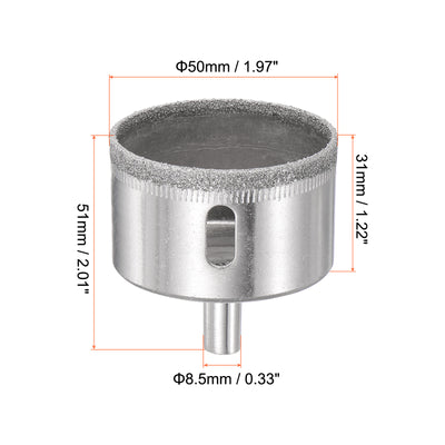 Harfington Diamond Core Drill Bit Hole Saw for Glass Porcelain Tile