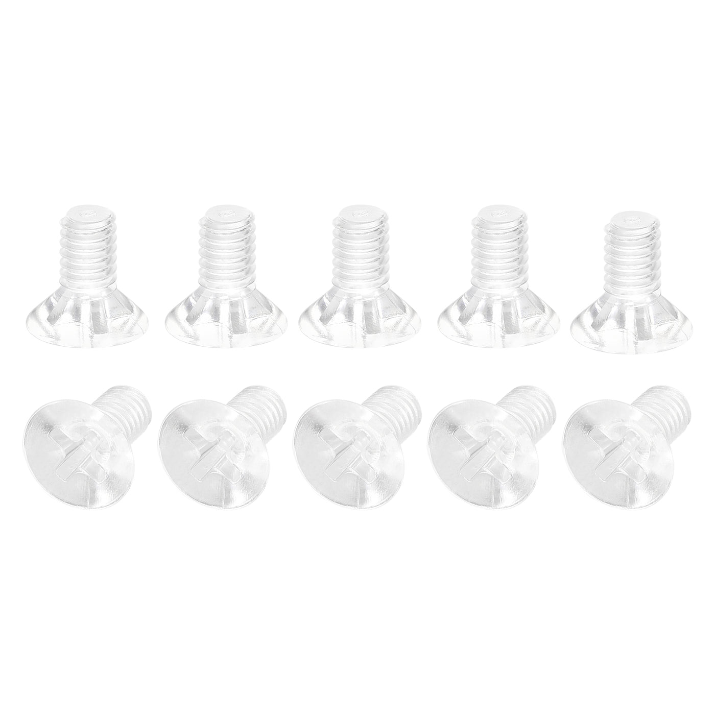 Harfington Plastic Phillips Machine Screws PC Flat Head Machine Bolts