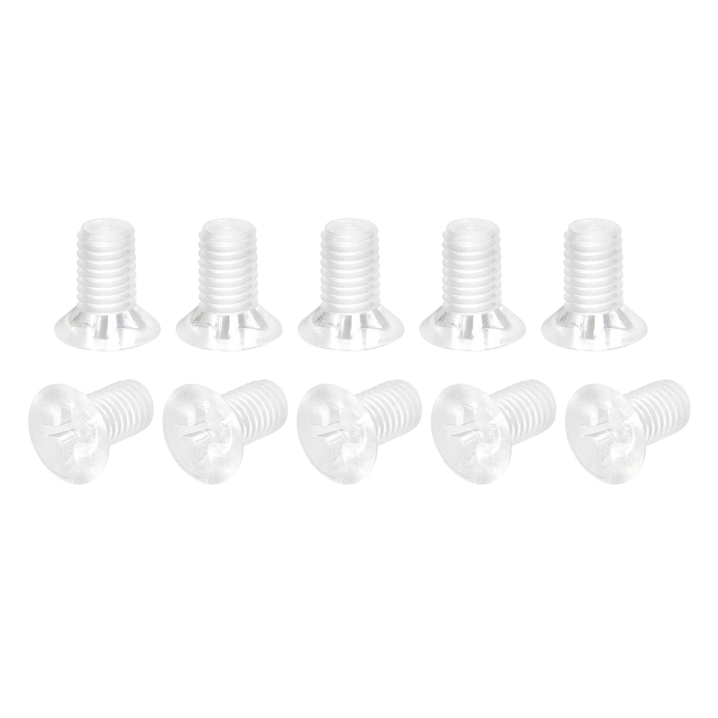 Harfington Plastic Phillips Machine Screws PC Flat Head Machine Bolts