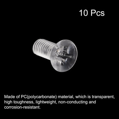 Harfington Plastic Phillips Machine Screws PC Flat Head Machine Bolts