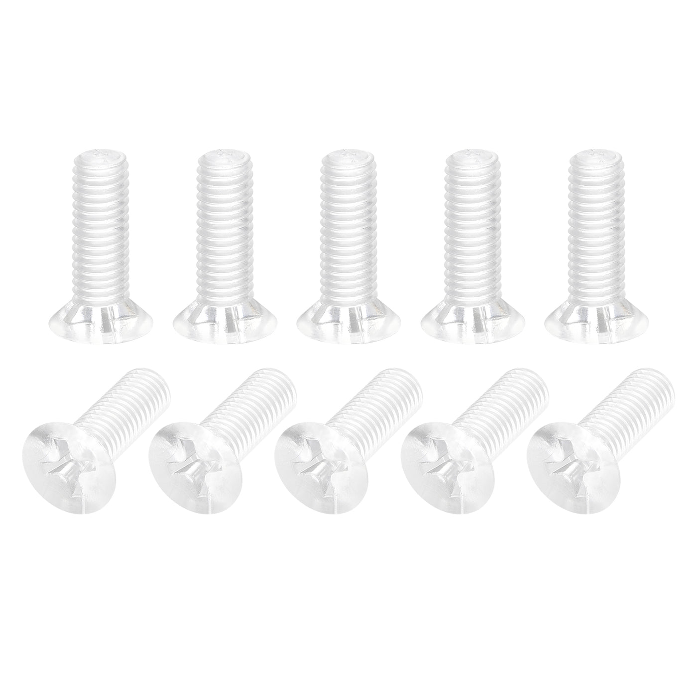 Harfington Plastic Phillips Machine Screws PC Flat Head Machine Bolts