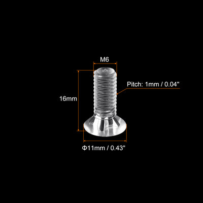 Harfington Plastic Phillips Machine Screws, PC Flat Head Machine Bolt