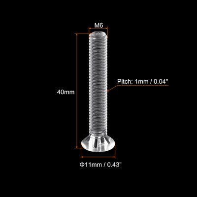 Harfington Plastic Phillips Machine Screws, PC Flat Head Machine Bolt