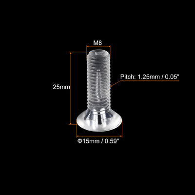 Harfington Plastic Phillips Machine Screws, PC Flat Head Machine Bolt