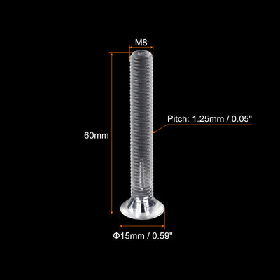 Harfington Plastic Phillips Machine Screws, PC Flat Head Machine Bolt