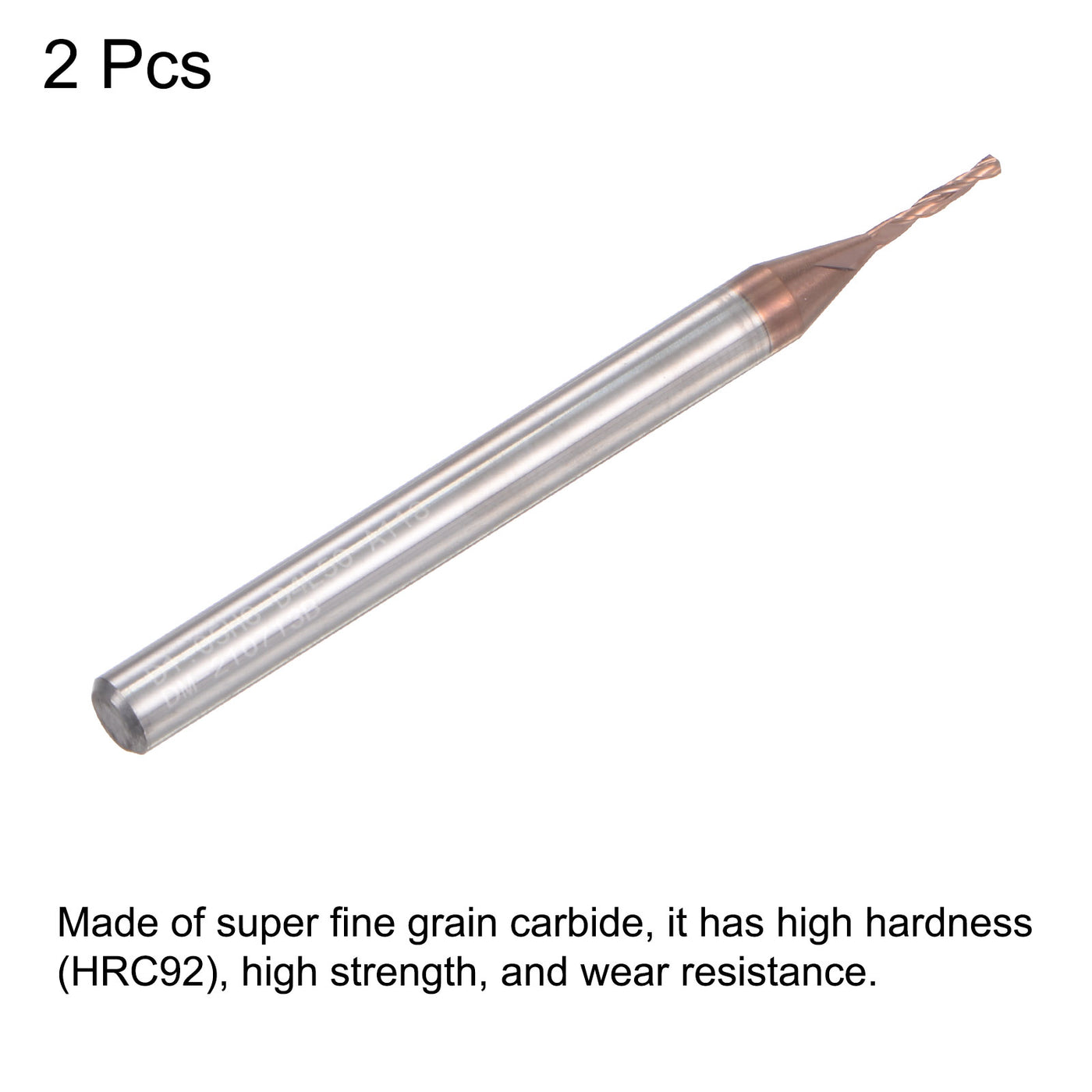 uxcell Titanium Coated Carbide Twist Drill Bit