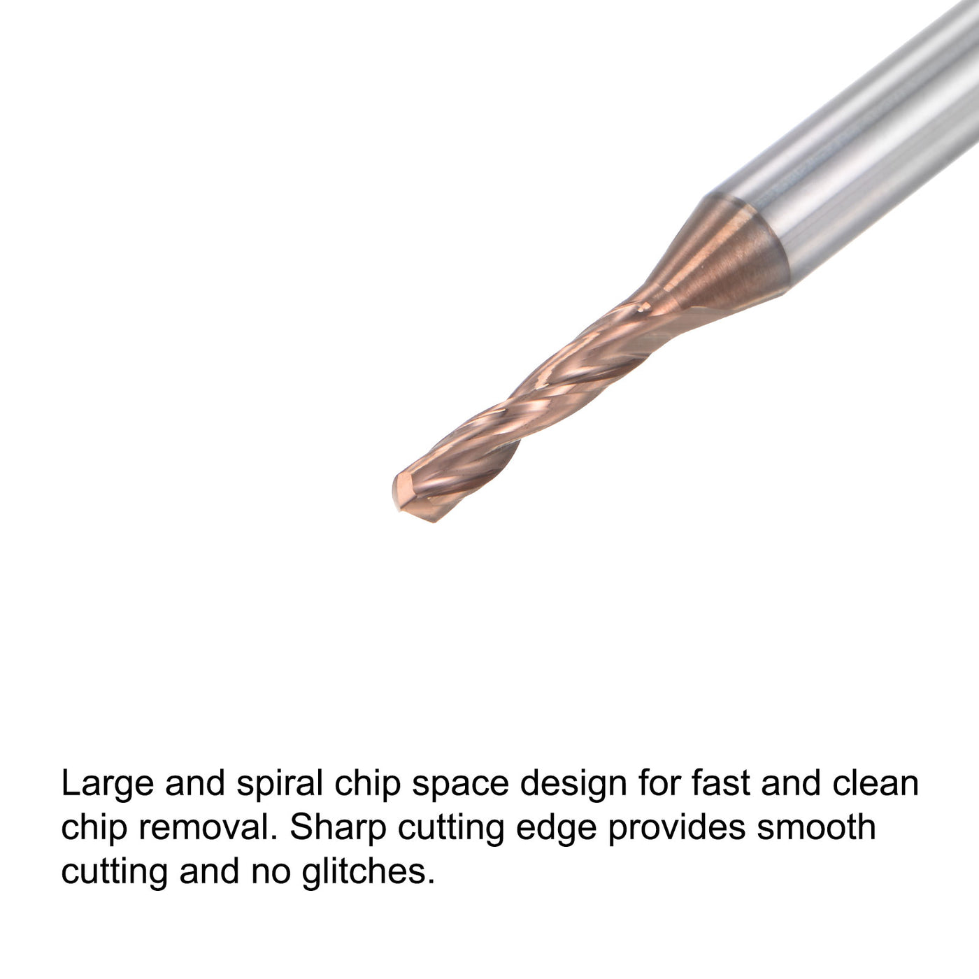 uxcell Titanium Coated Carbide Straight Shank Drill Bit