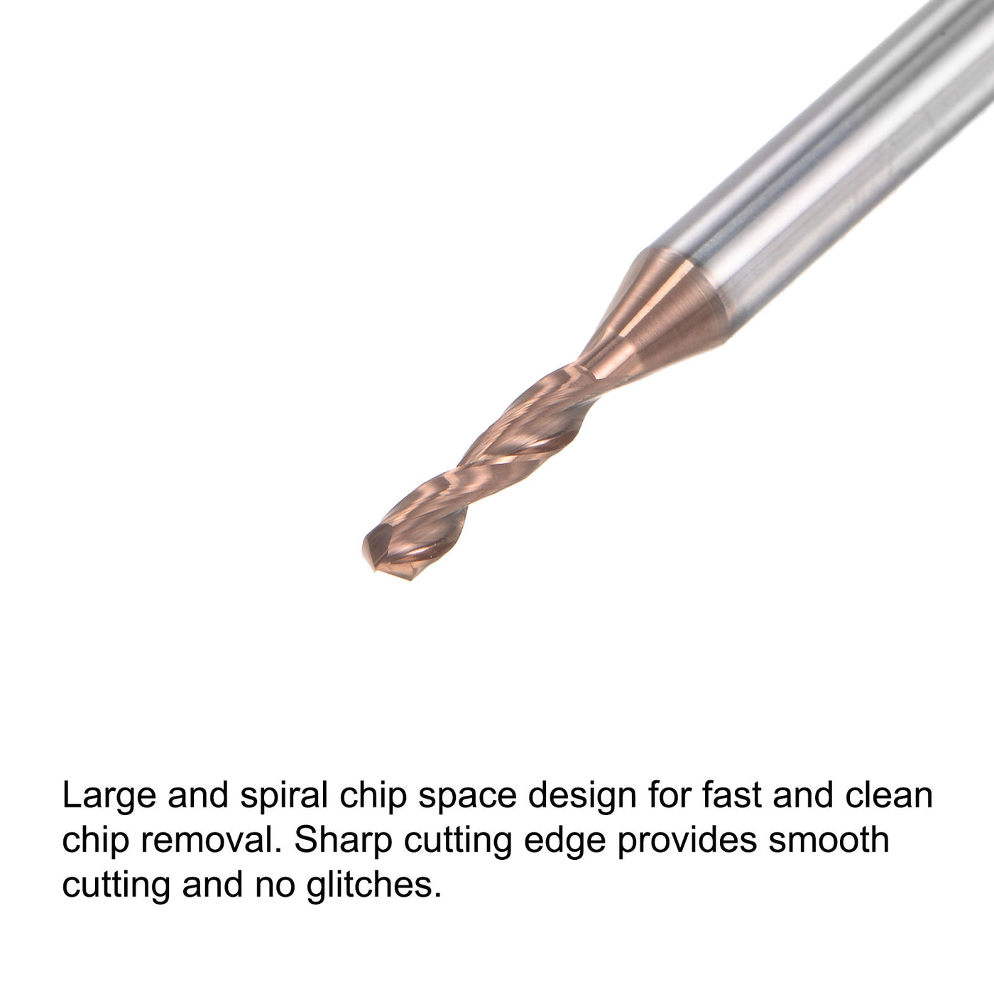 uxcell Titanium Coated Carbide Straight Shank Drill Bit