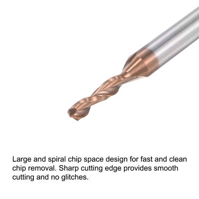 Harfington Titanium Coated Carbide Straight Shank Twist Drill Bit