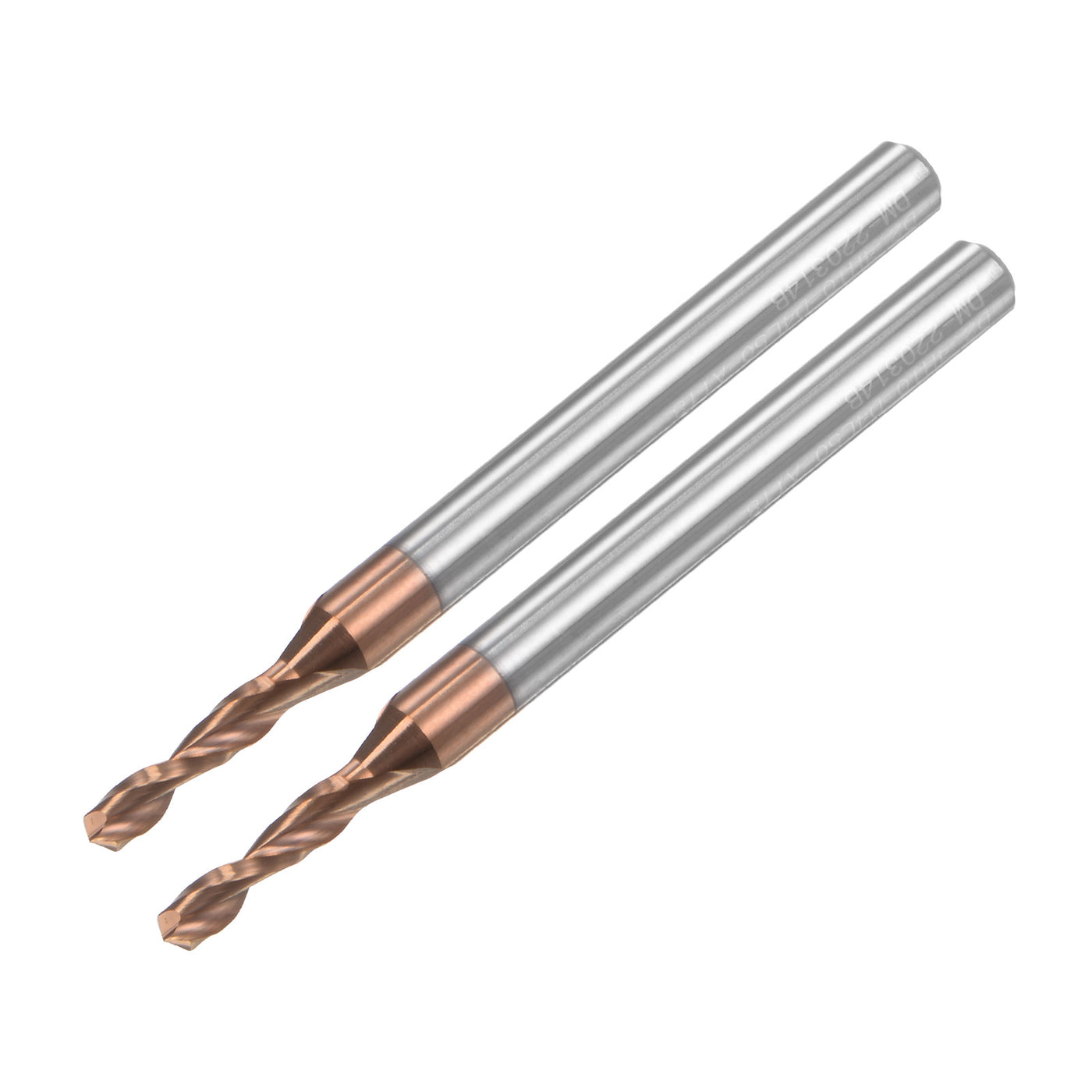 uxcell Titanium Coated Carbide Straight Shank Twist Drill Bit