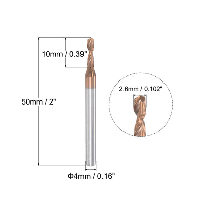 Harfington Titanium Coated Carbide Straight Shank Twist Drill Bit