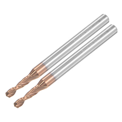 Harfington Titanium Coated Carbide Straight Shank Twist Drill Bit