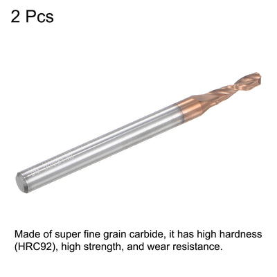 Harfington Titanium Coated Carbide Straight Shank Twist Drill Bit