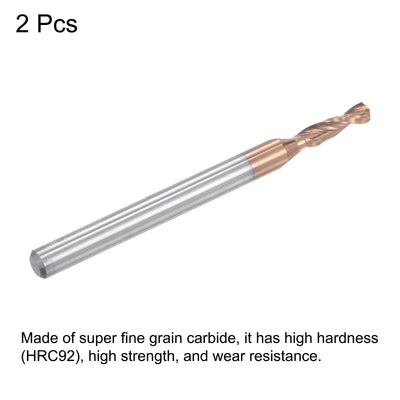 Harfington Titanium Coated Carbide Straight Shank Twist Drill Bit