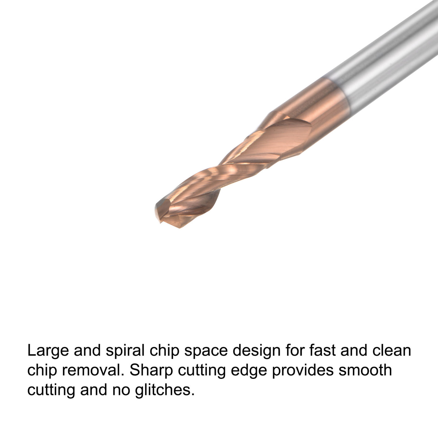 uxcell Titanium Coated Carbide Straight Shank Twist Drill Bit