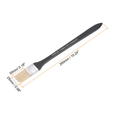 Harfington Width Small Paint Brush Natural Bristle with Wood Handle Tool