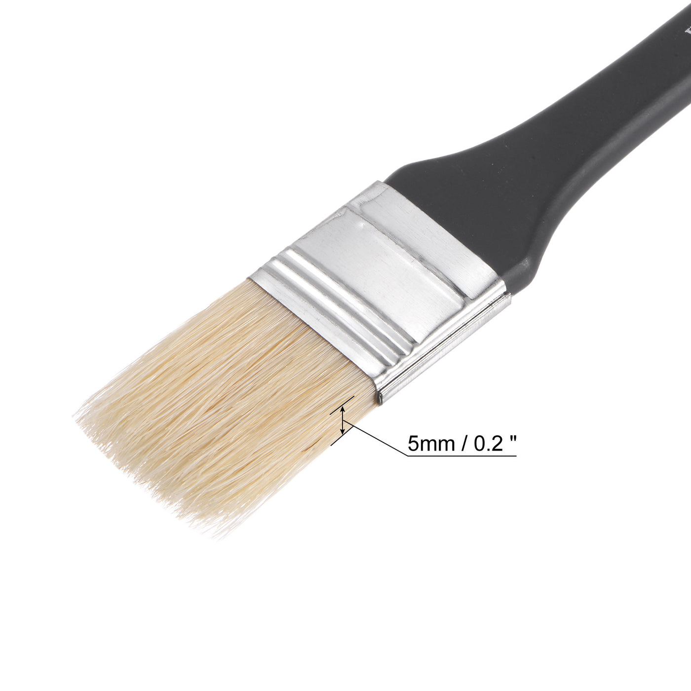 Harfington Width Small Paint Brush Natural Bristle with Wood Handle Tool
