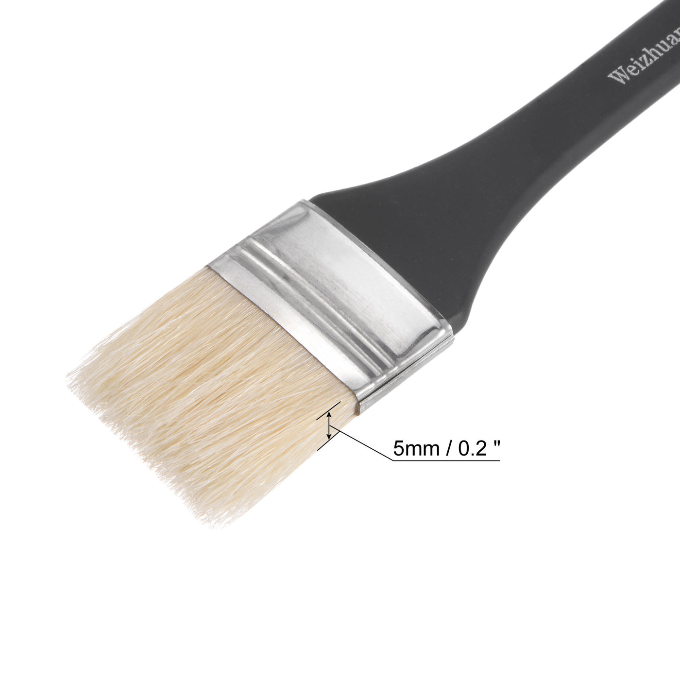 Harfington Width Small Paint Brush Natural Bristle with Wood Handle Tool