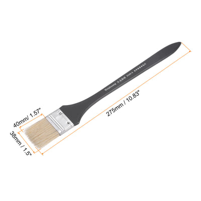 Harfington Width Small Paint Brush Natural Bristle with Wood Handle Tool
