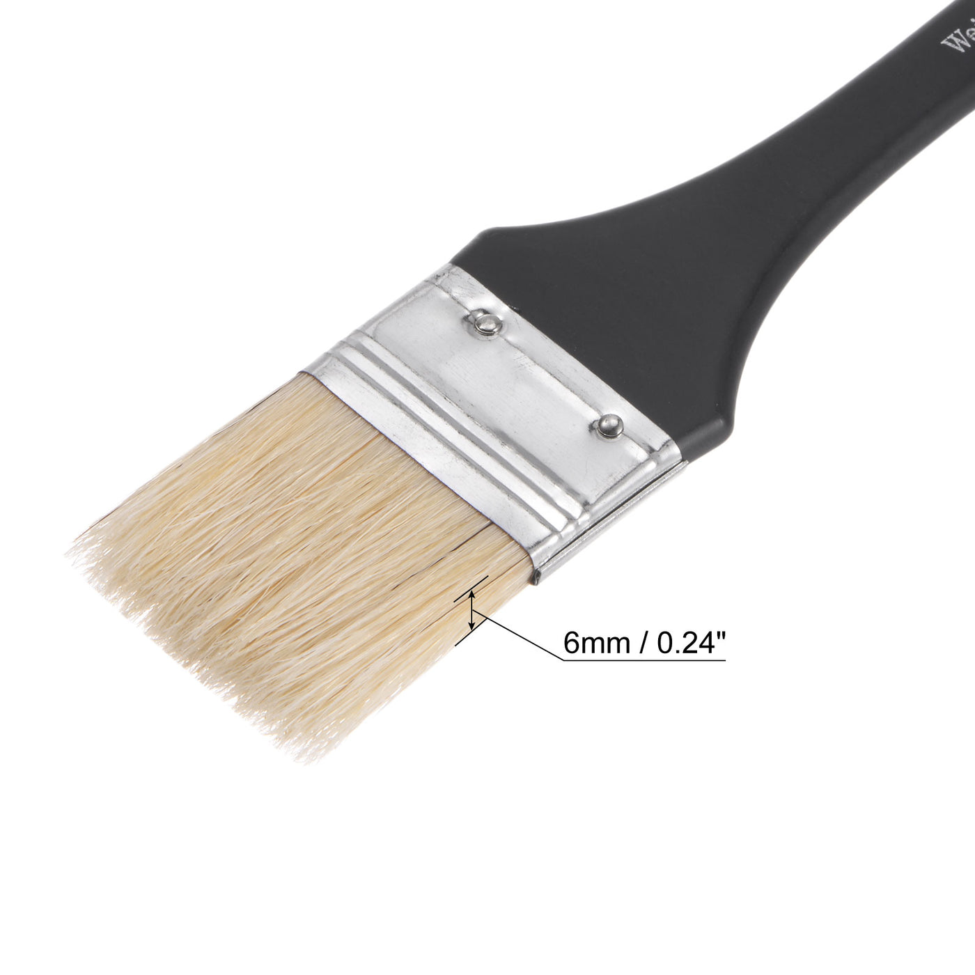 Harfington Width Small Paint Brush Natural Bristle with Wood Handle Tool