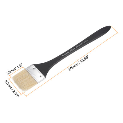 Harfington Width Small Paint Brush Natural Bristle with Wood Handle Tool