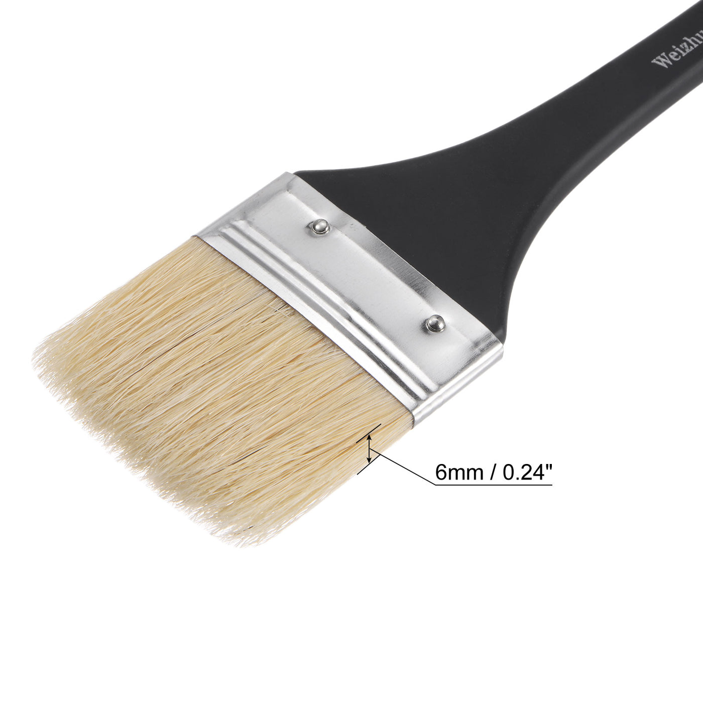 Harfington Width Small Paint Brush Natural Bristle with Wood Handle Tool