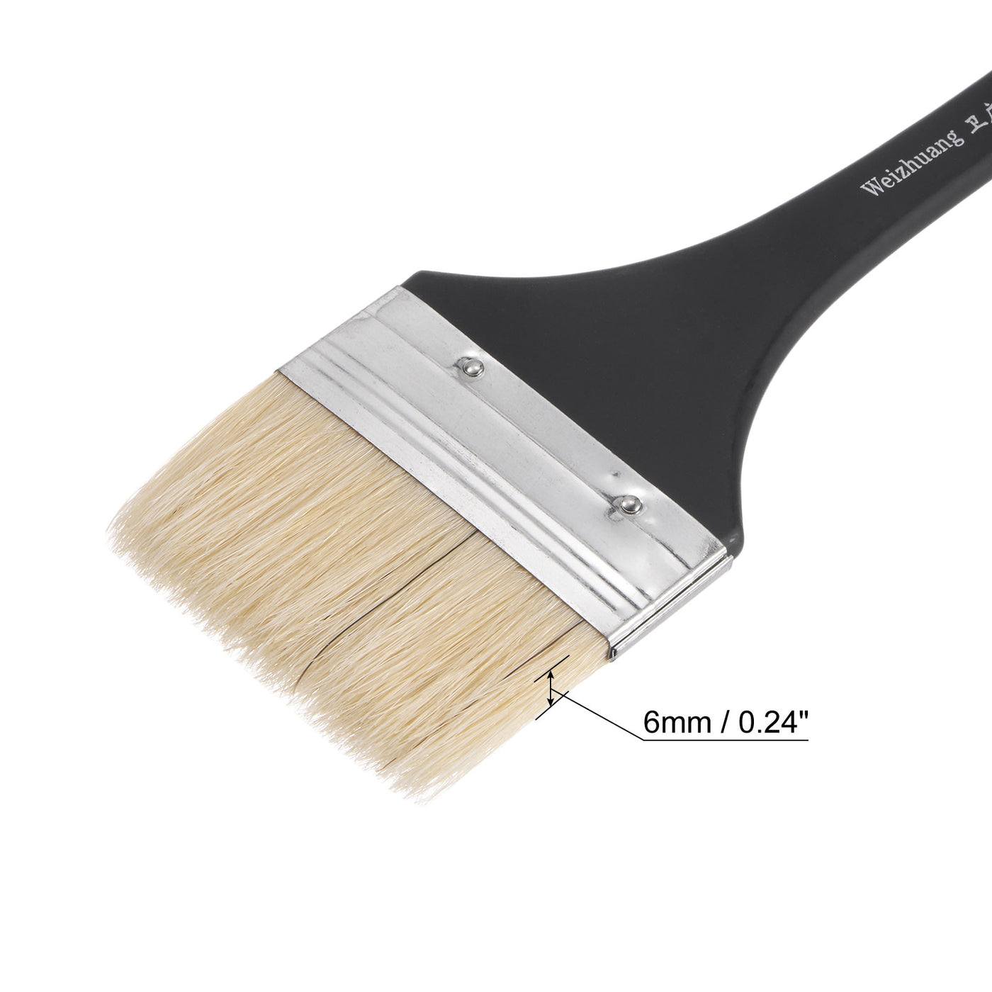 Harfington Width Small Paint Brush Natural Bristle with Wood Handle Tool