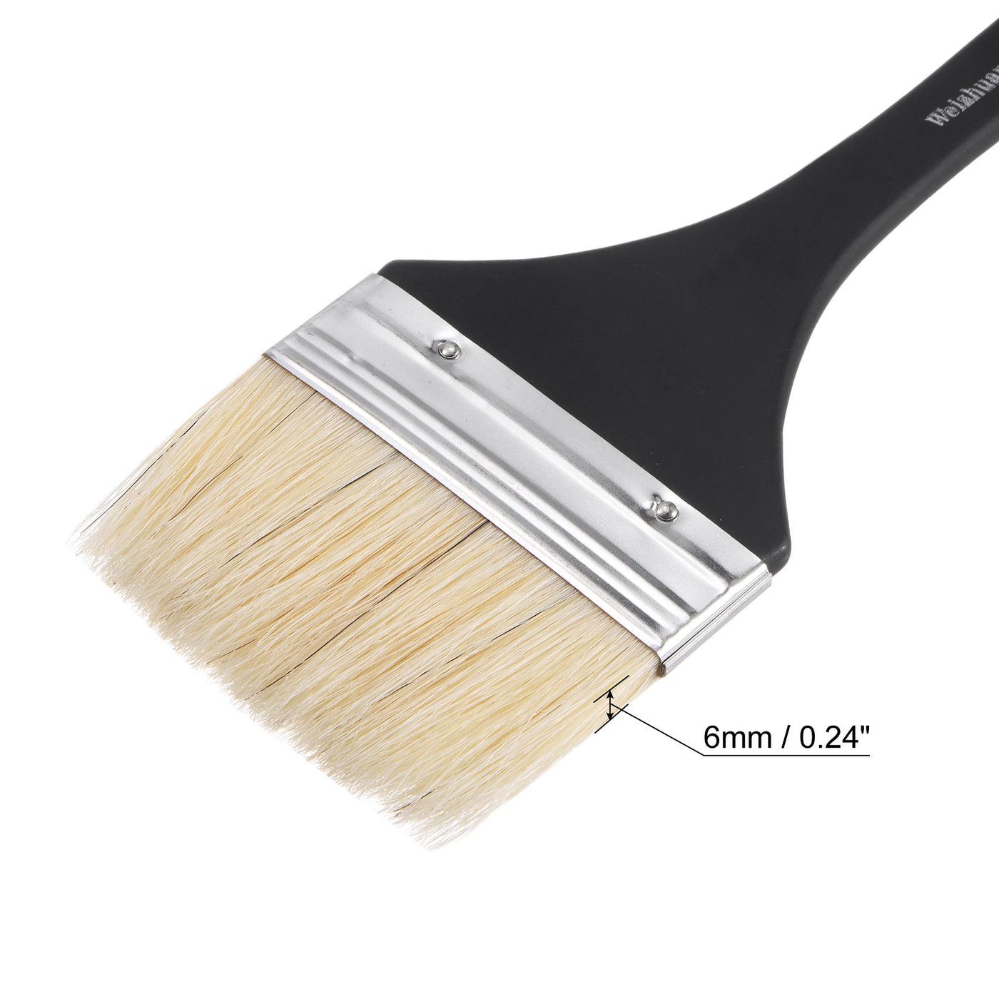 Harfington Width Small Paint Brush Natural Bristle with Wood Handle Tool