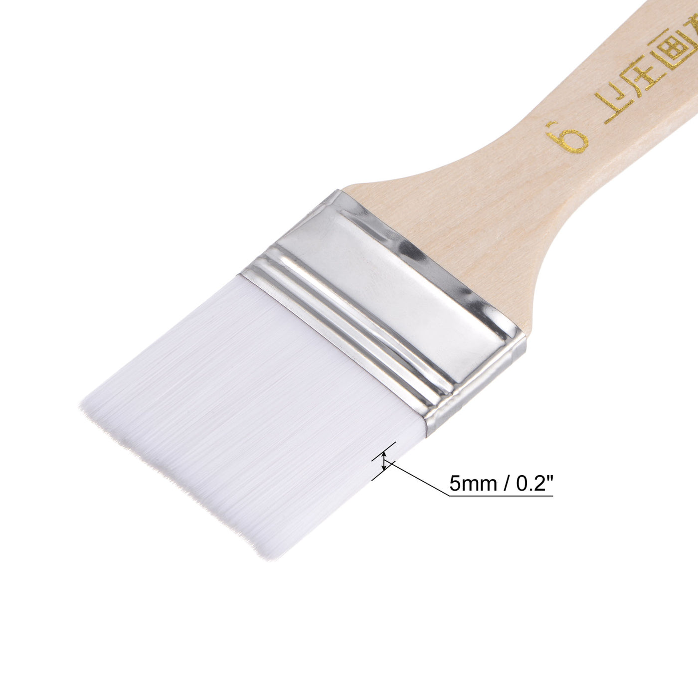 Harfington Width Small Paint Brush Natural Bristle with Wood Handle Tools