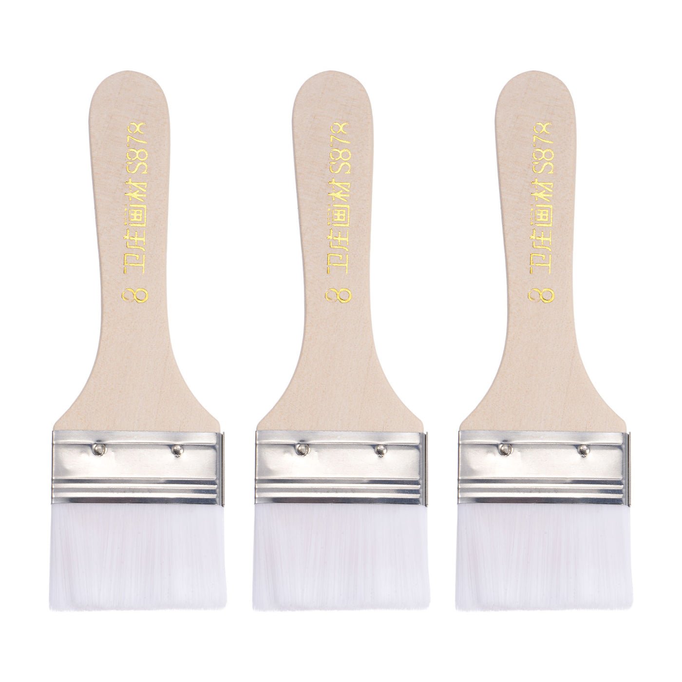 Harfington Width Small Paint Brush Natural Bristle with Wood Handle Tools