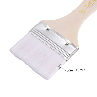 Harfington Width Small Paint Brush Natural Bristle with Wood Handle Tools