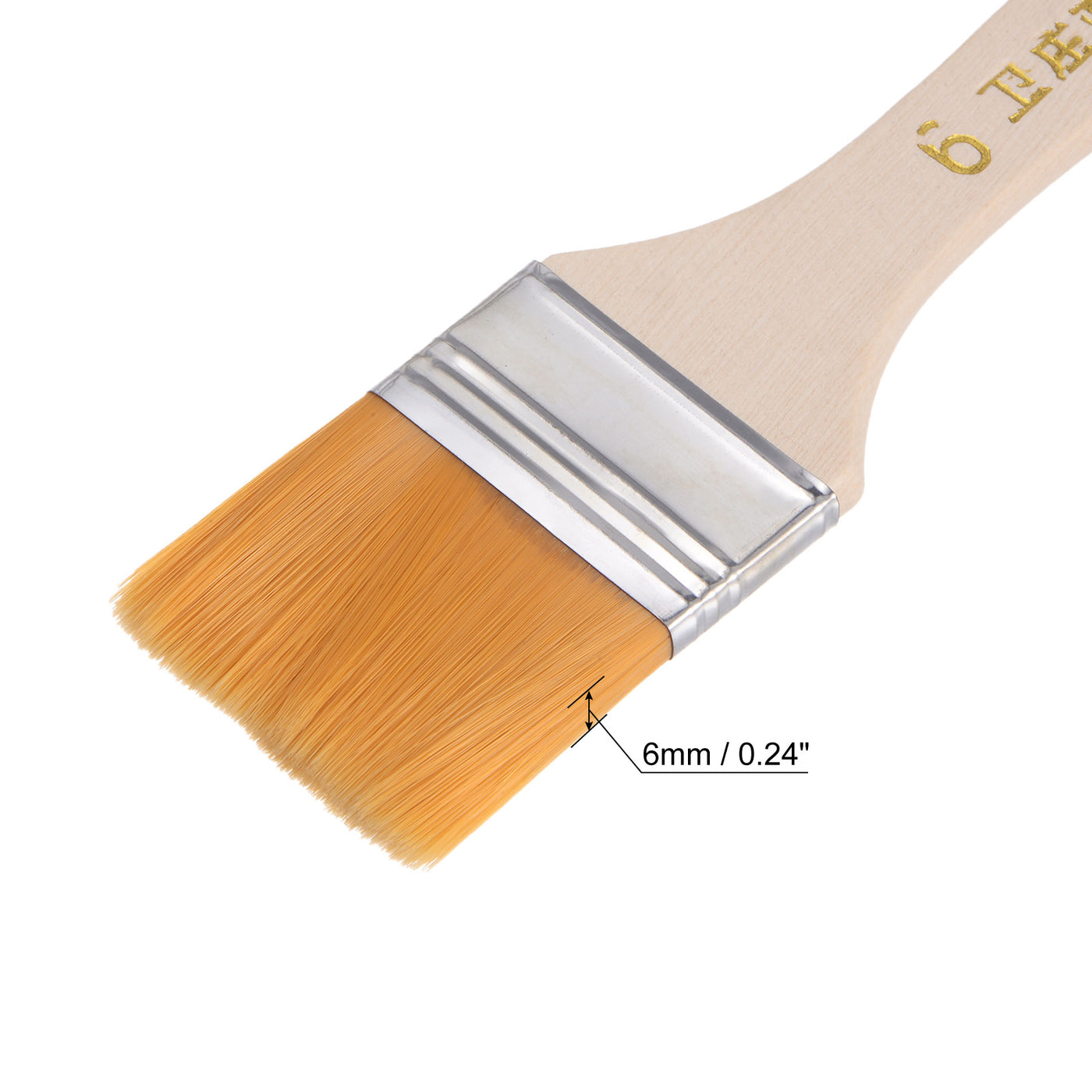 Harfington Width Small Paint Brush Natural Bristle with Wood Handle Tools