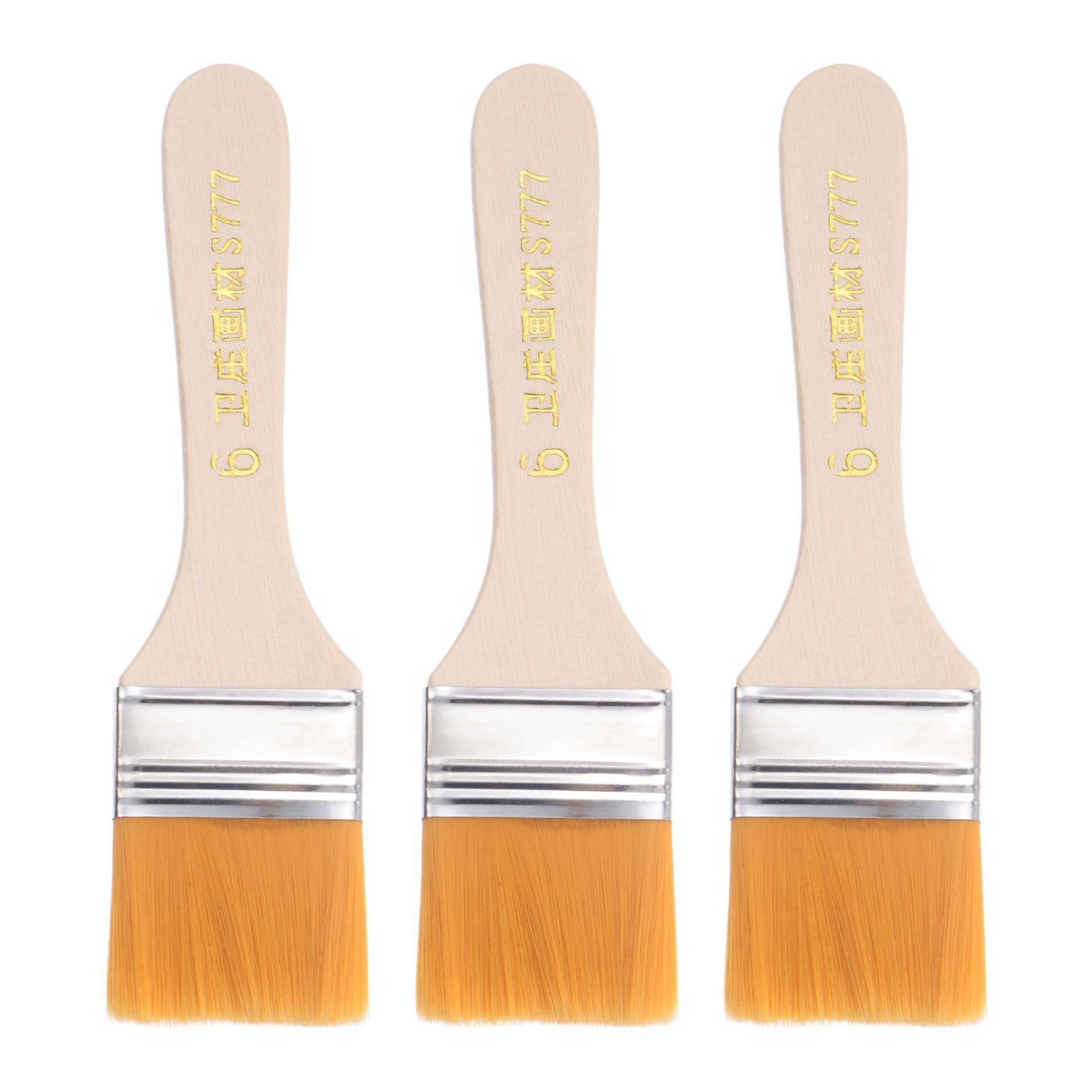 Harfington Width Small Paint Brush Natural Bristle with Wood Handle Tools