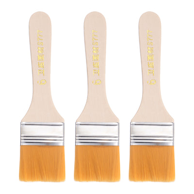 Harfington Width Small Paint Brush Natural Bristle with Wood Handle Tools