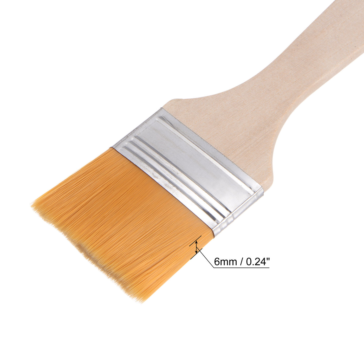 Harfington Width Small Paint Brush Natural Bristle with Wood Handle Tools