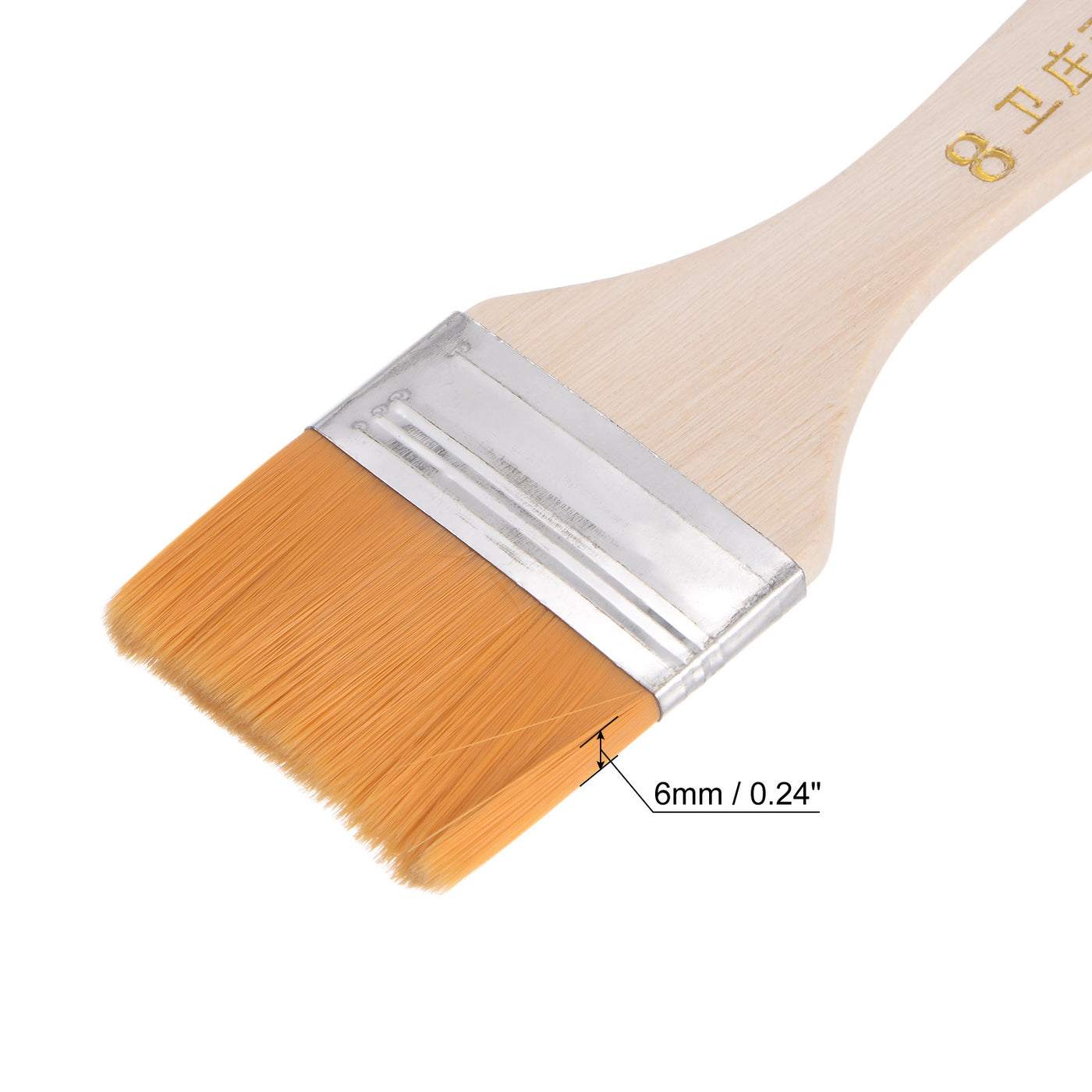 Harfington Width Small Paint Brush Natural Bristle with Wood Handle Tools