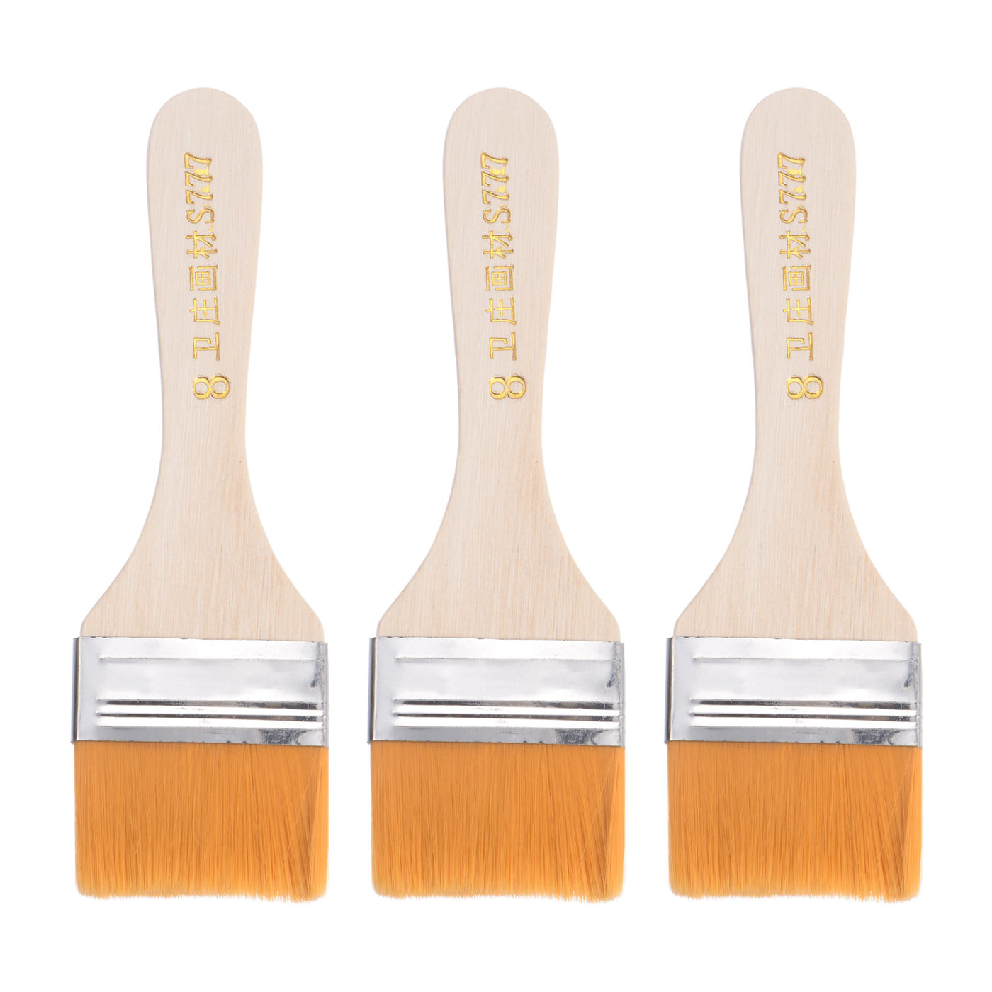 Harfington Width Small Paint Brush Natural Bristle with Wood Handle Tools