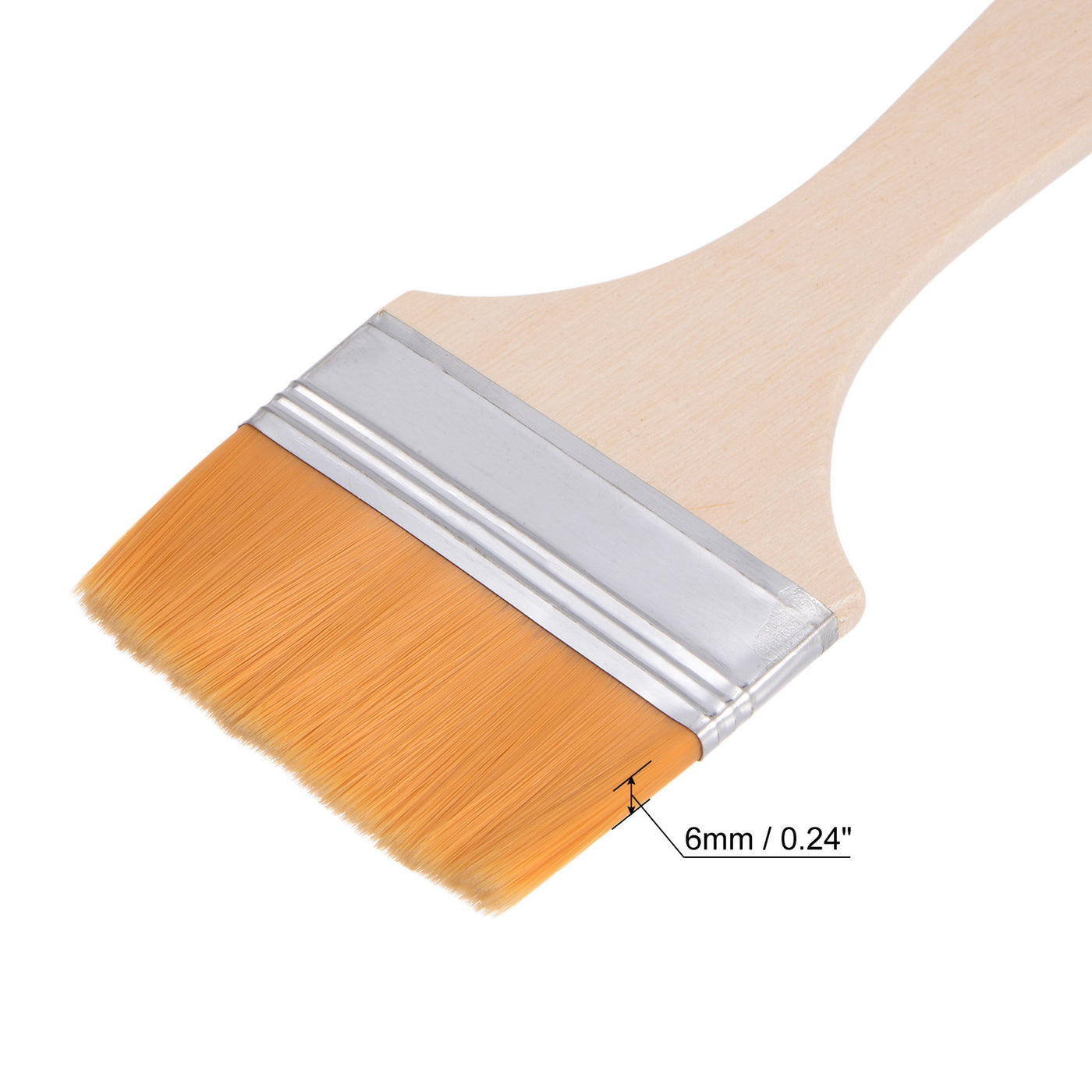 Harfington Width Small Paint Brush Natural Bristle with Wood Handle Tools