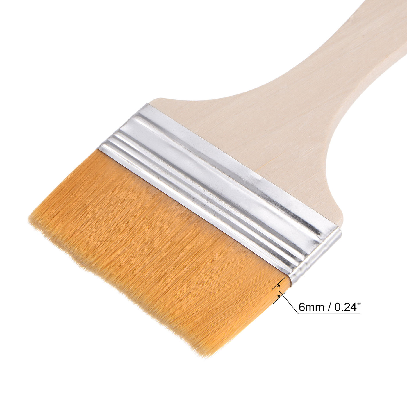 Harfington Width Small Paint Brush Natural Bristle with Wood Handle Tools