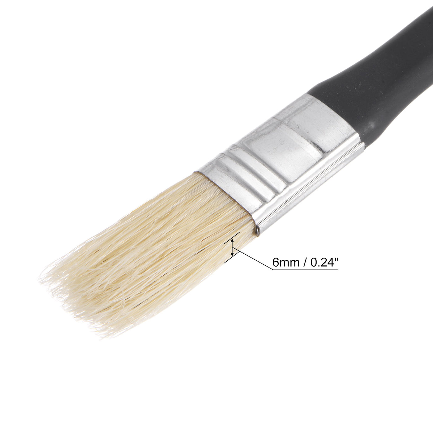 Harfington Width Small Paint Brush Natural Bristles with Wood Handle Tools