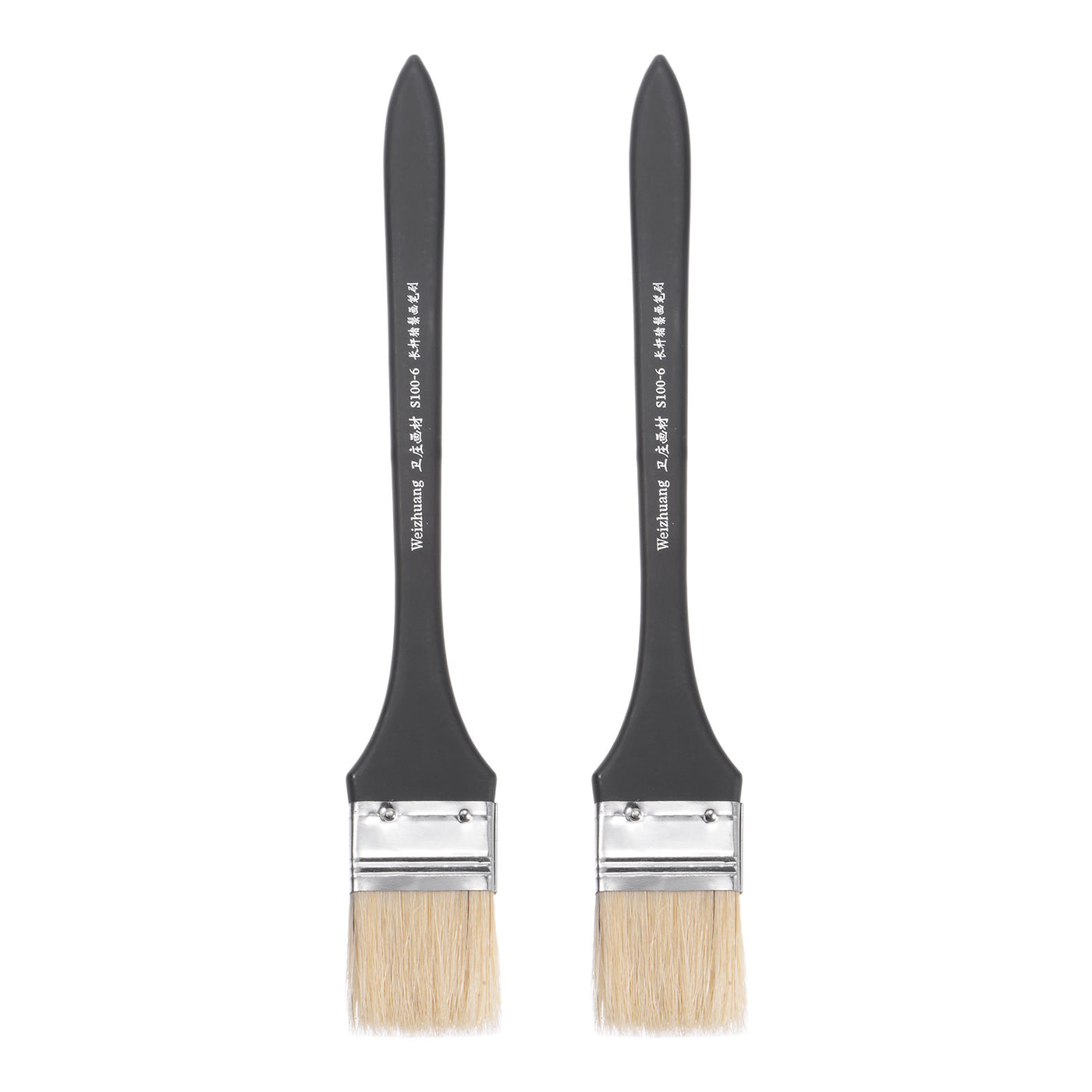 Harfington Width Small Paint Brush Natural Bristles with Wood Handle Tools