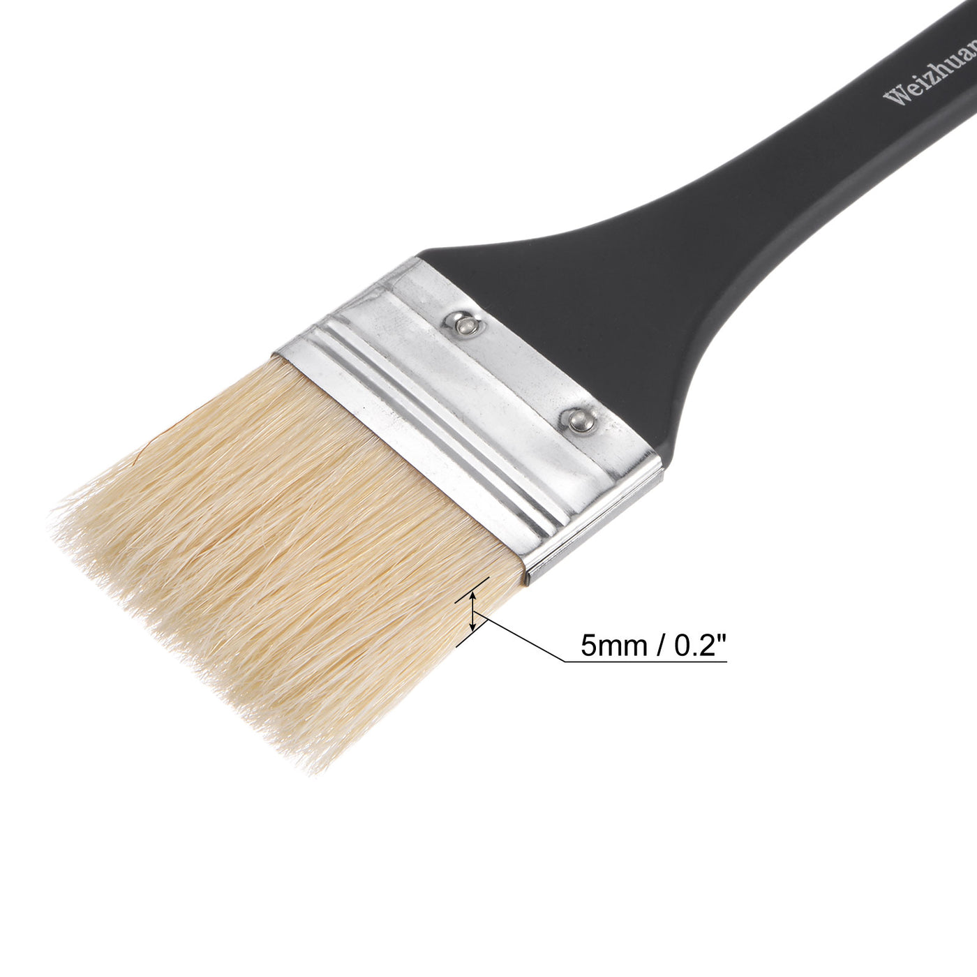 Harfington Width Small Paint Brush Natural Bristles with Wood Handle Tools