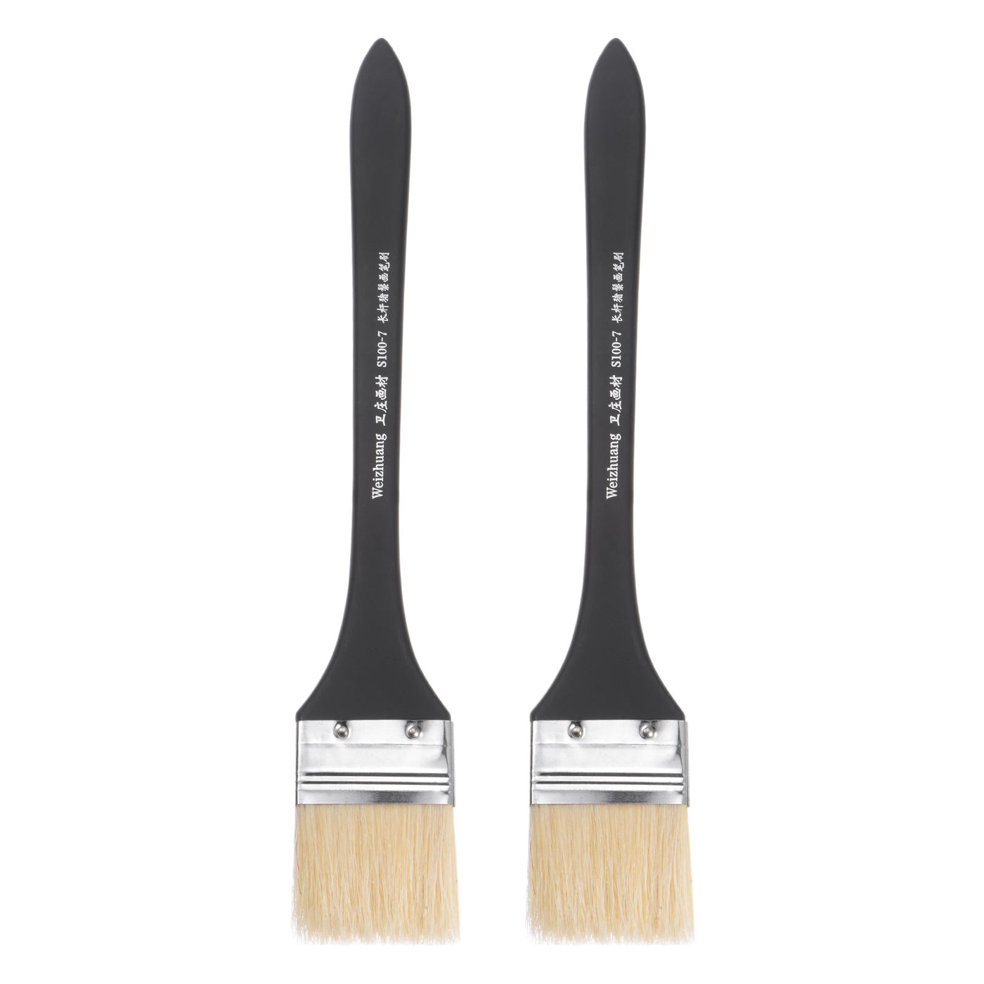 Harfington Width Small Paint Brush Natural Bristles with Wood Handle Tools