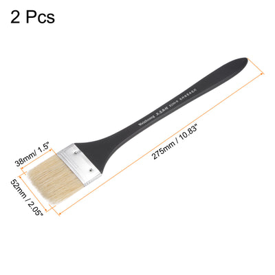 Harfington Width Small Paint Brush Natural Bristles with Wood Handle Tools